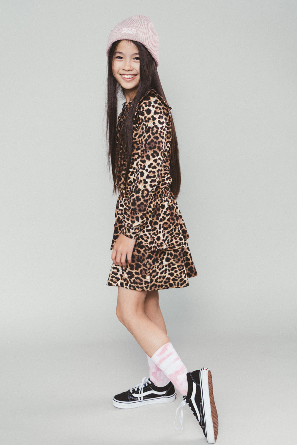 DITSU jersey jurk -luipaard-