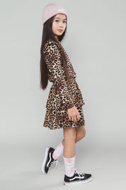 DITSU jersey jurk -luipaard-