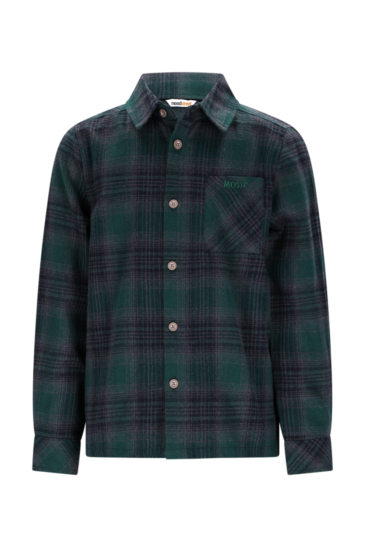 OLIVER geruit shirt -groen-
