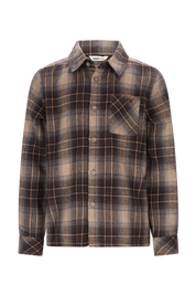 OLIVER geruit shirt -zand-