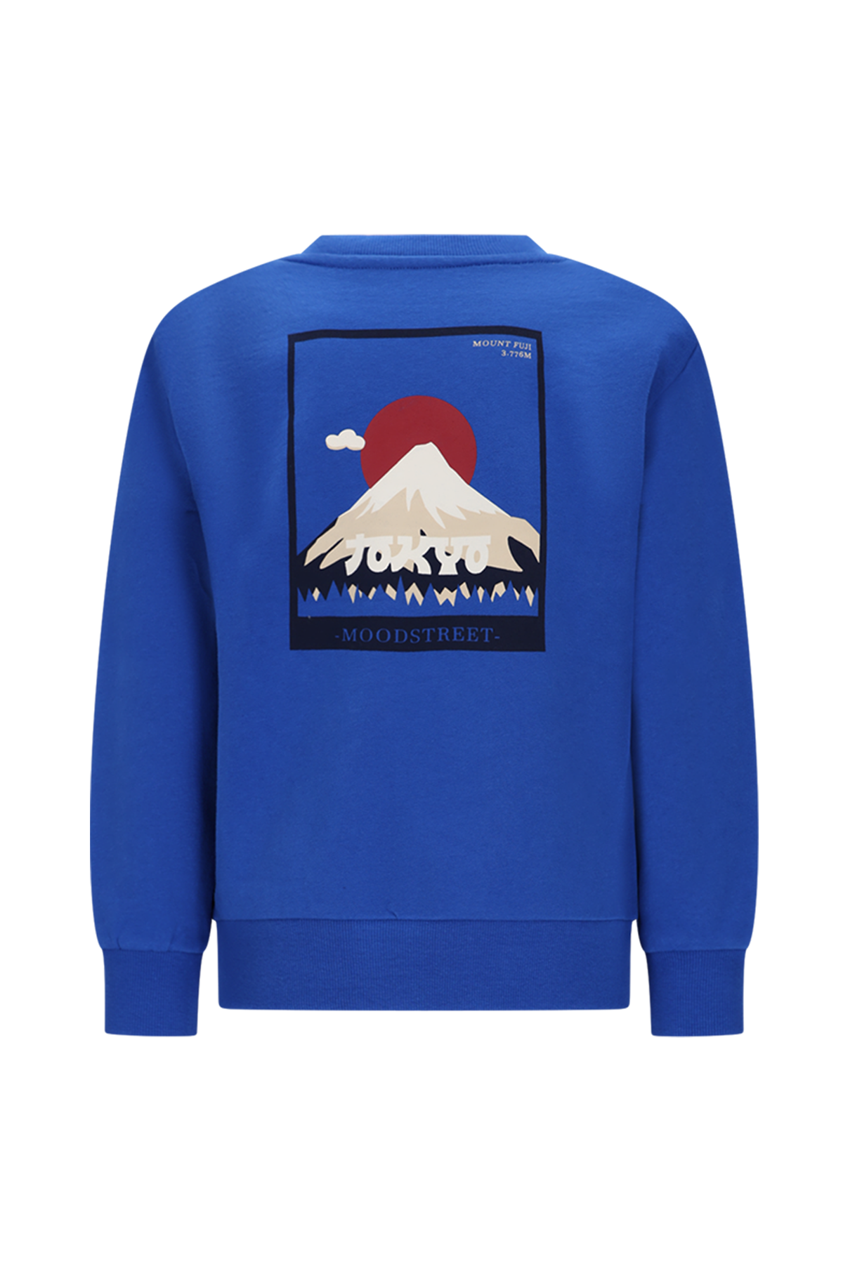 SIMON mount Fuji sweater -kobalt-