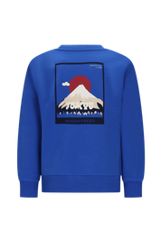 SIMON mount Fuji sweater -kobalt-