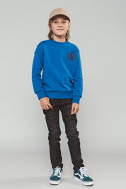 SIMON mount Fuji sweater -kobalt-