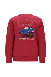 SIMON race-car sweater -bordeaux-