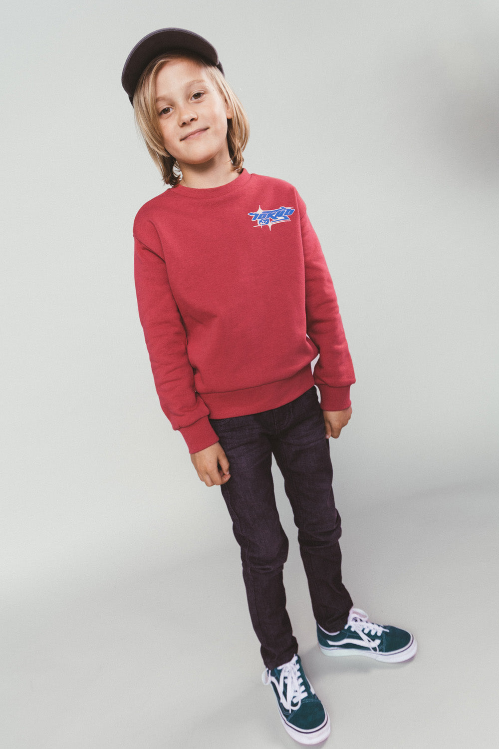 SIMON race-car sweater -bordeaux-