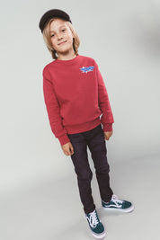 SIMON race-car sweater -bordeaux-