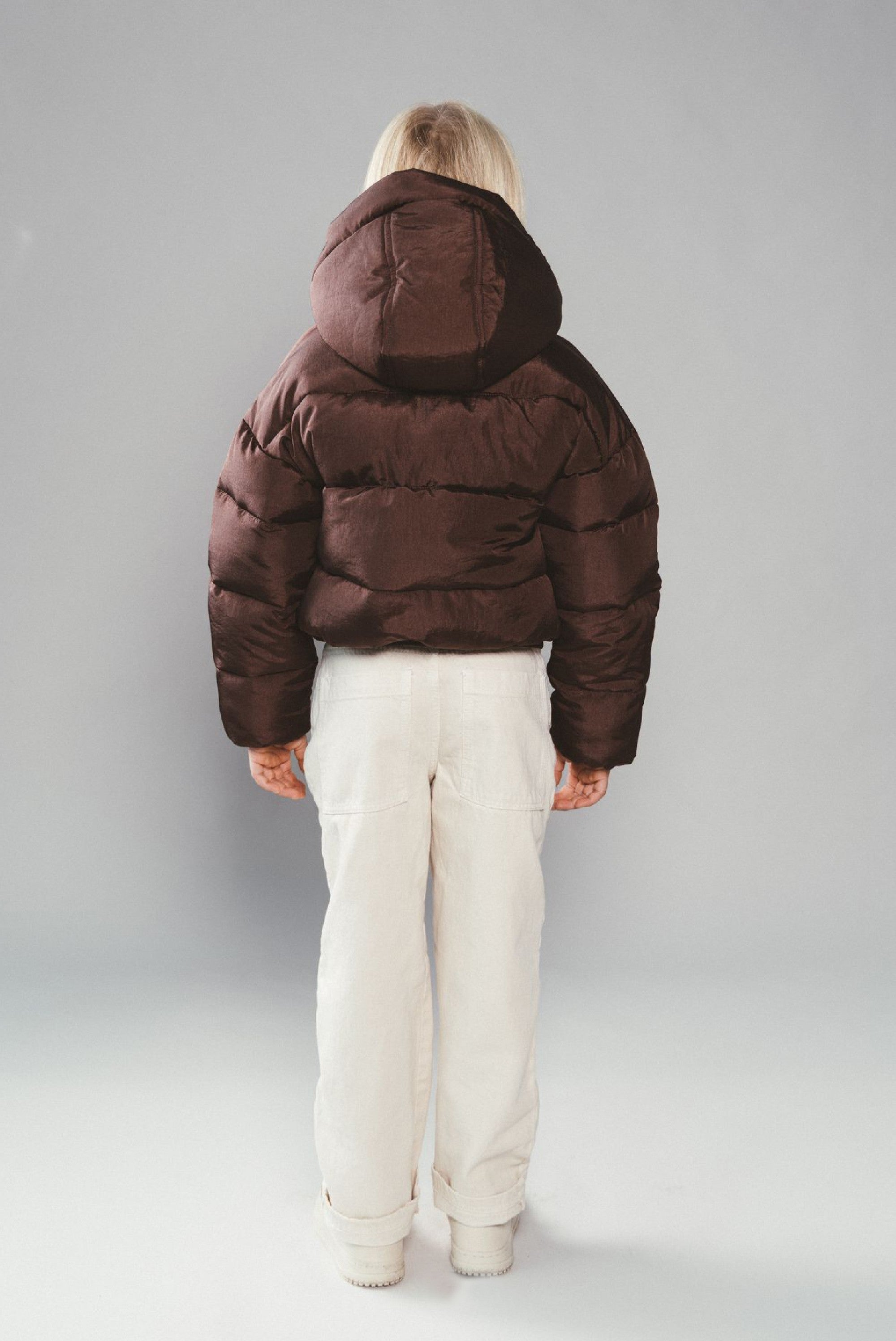 JOYA cropped bomber - Cocoa