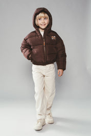JOYA cropped bomber - Cocoa