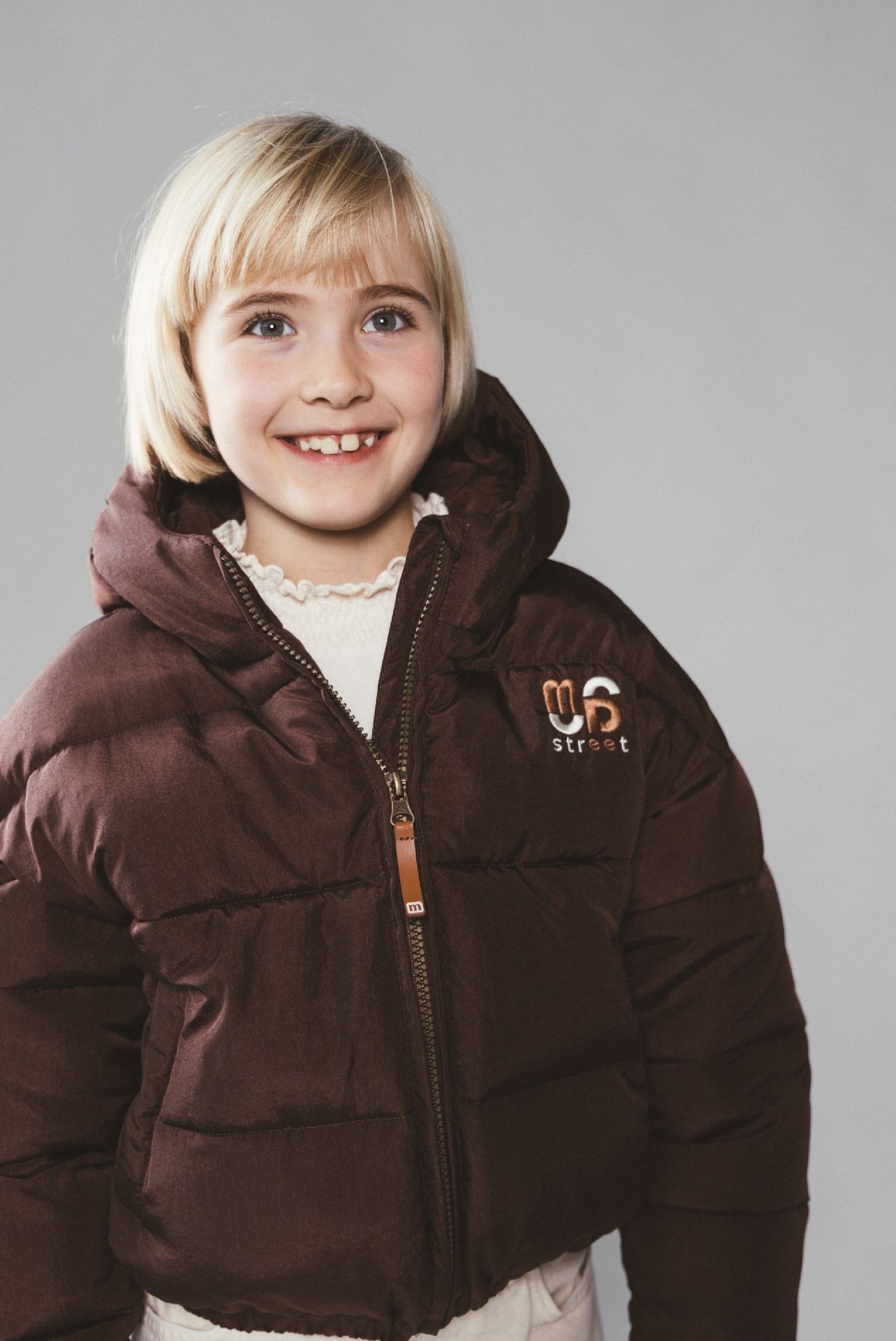 JOYA cropped bomber - Cocoa