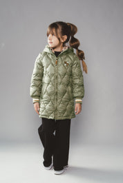 JULA wavy stitch parka - Khaki