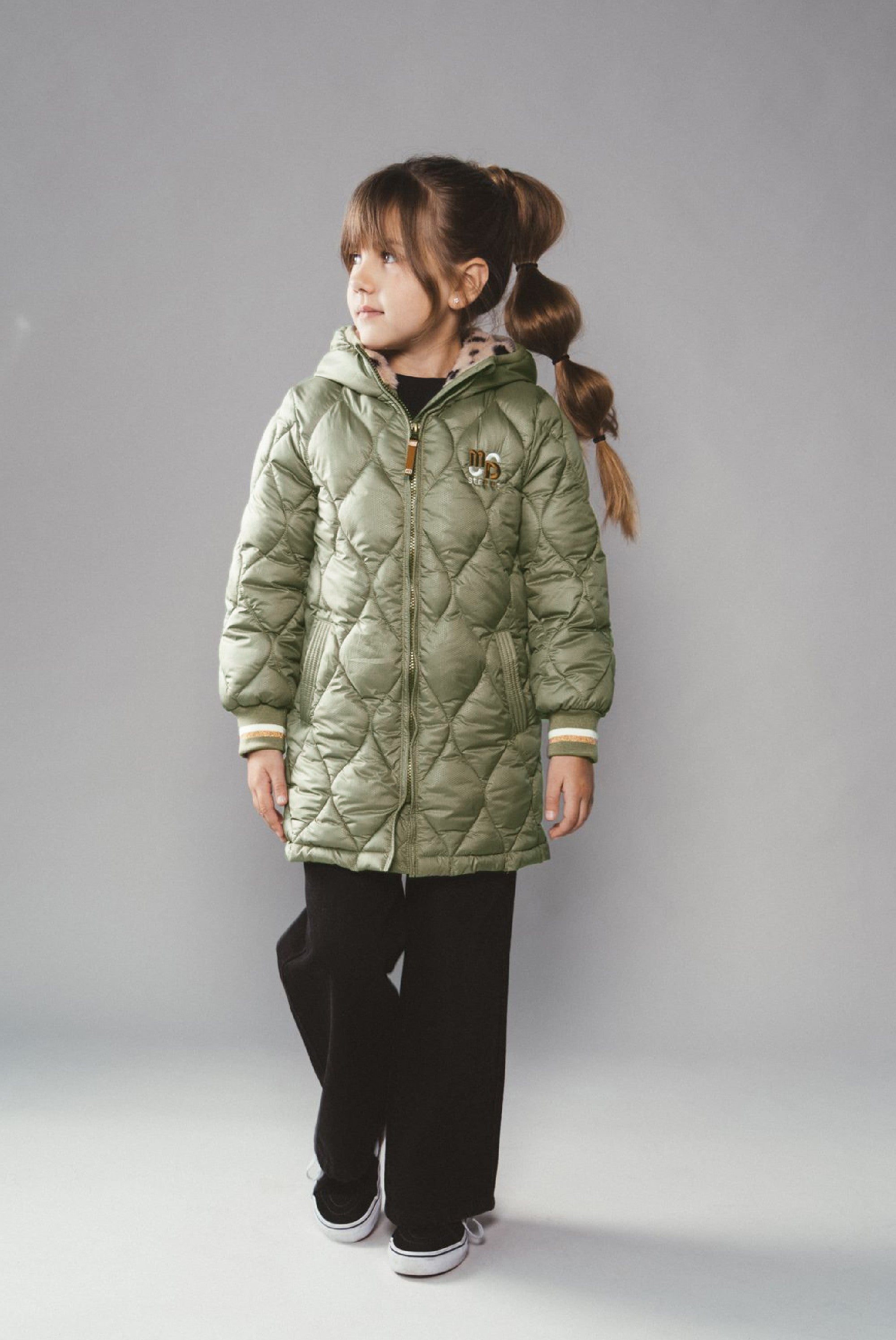 JULA wavy stitch parka - Khaki