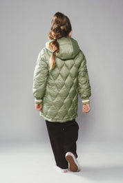 JULA wavy stitch parka - Khaki