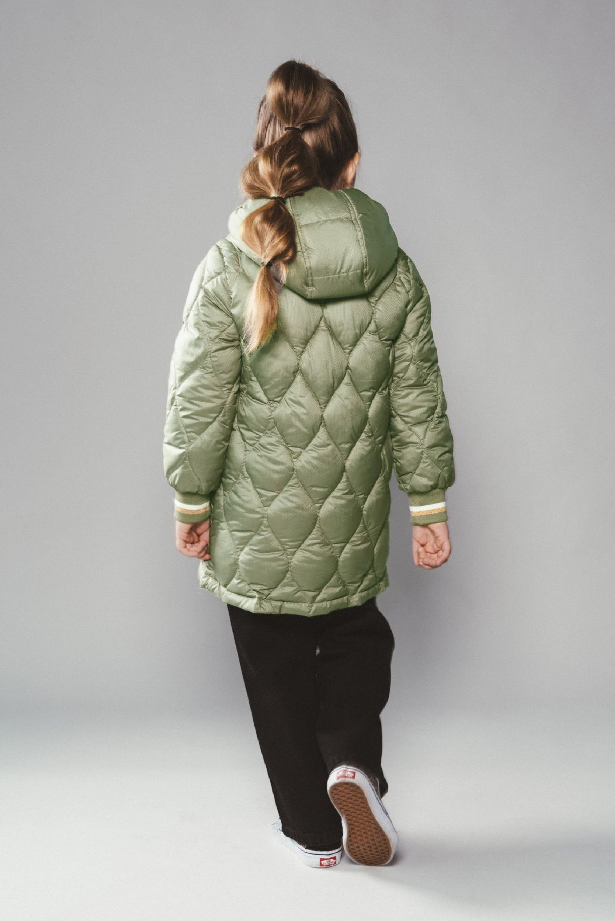 JULA wavy stitch parka - Khaki