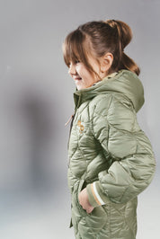 JULA wavy stitch parka - Khaki