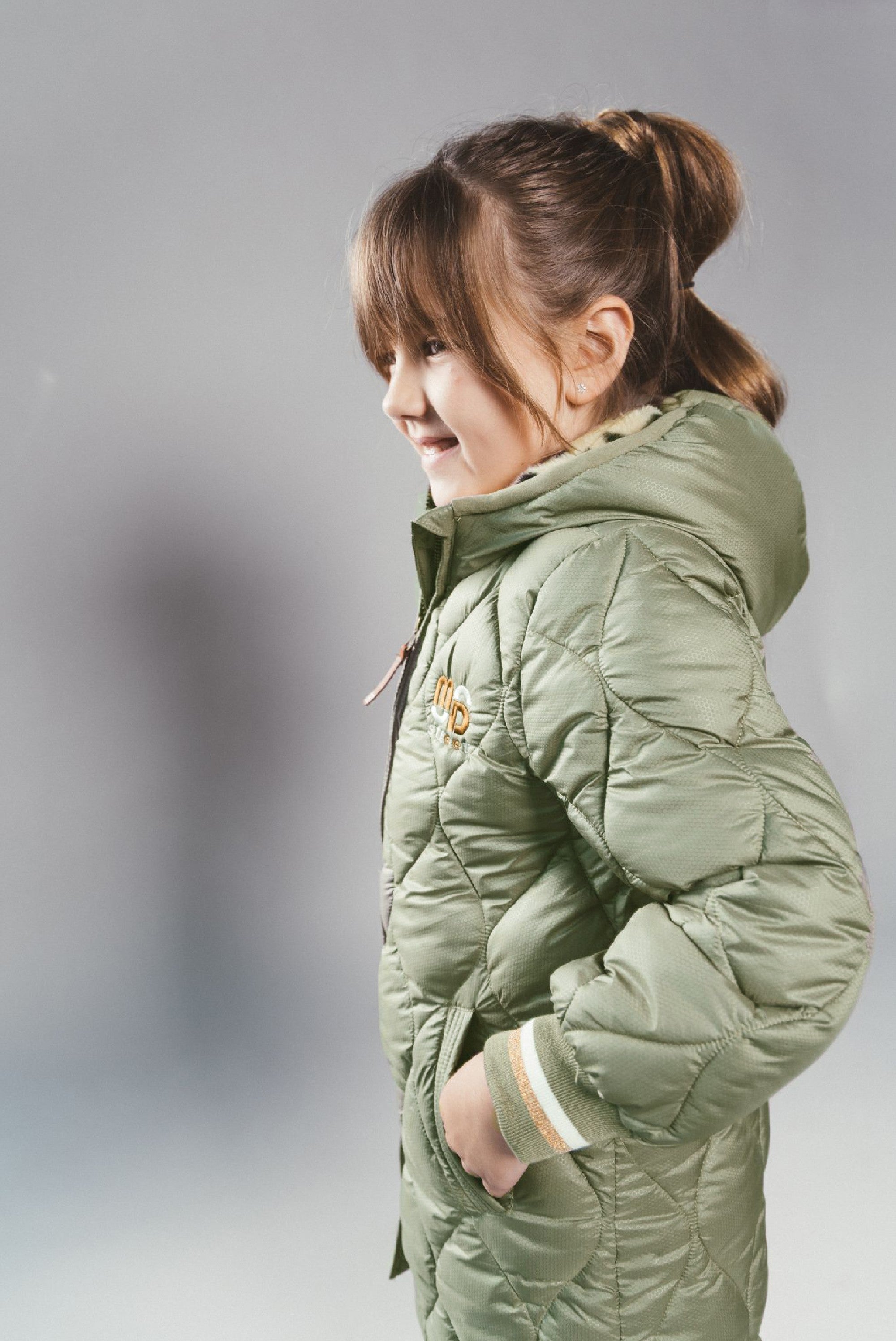 JULA wavy stitch parka - Khaki
