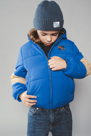 JULES multi-colour bomber - Sporty Blue