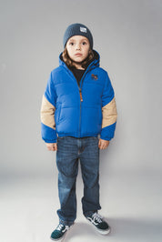 JULES multi-colour bomber - Sporty Blue