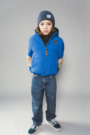 JULES multi-colour bomber - Sporty Blue