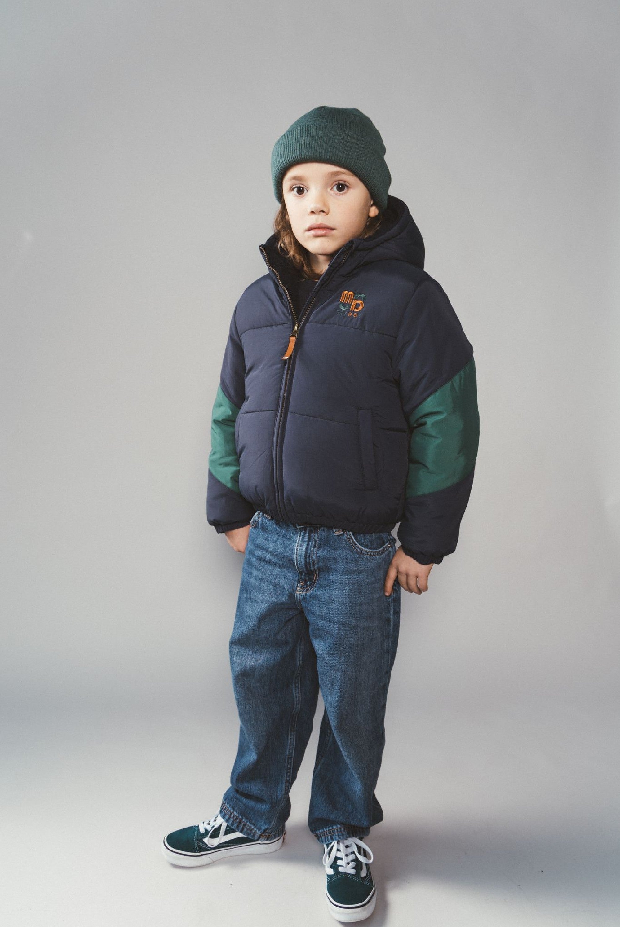 JULES multi-colour bomber - Navy