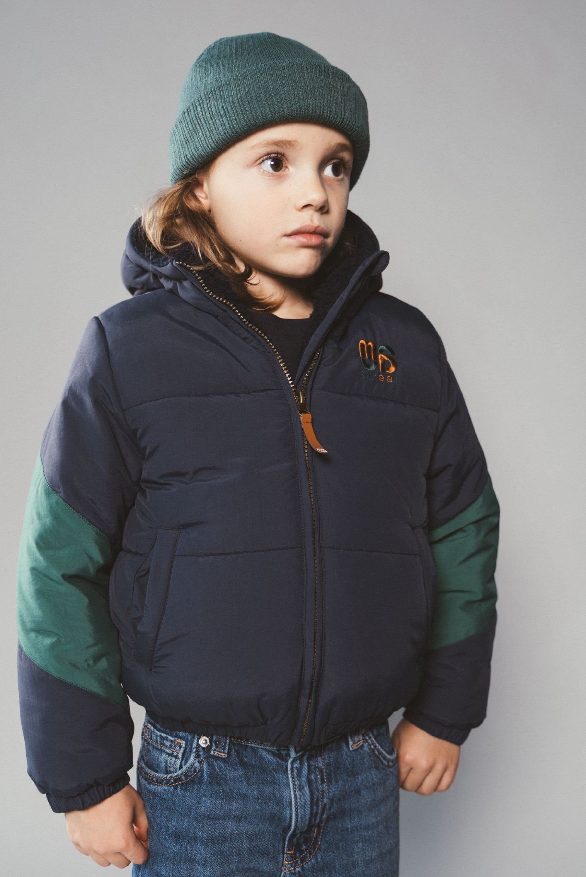 JULES multi-colour bomber - Navy