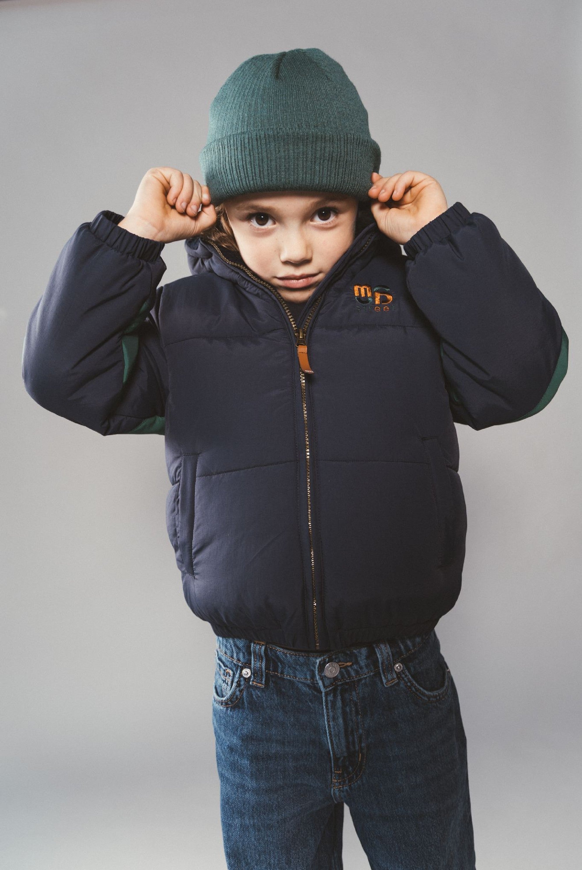 JULES multi-colour bomber - Navy