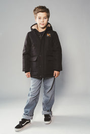 JASPER gewatteerde parka - Black