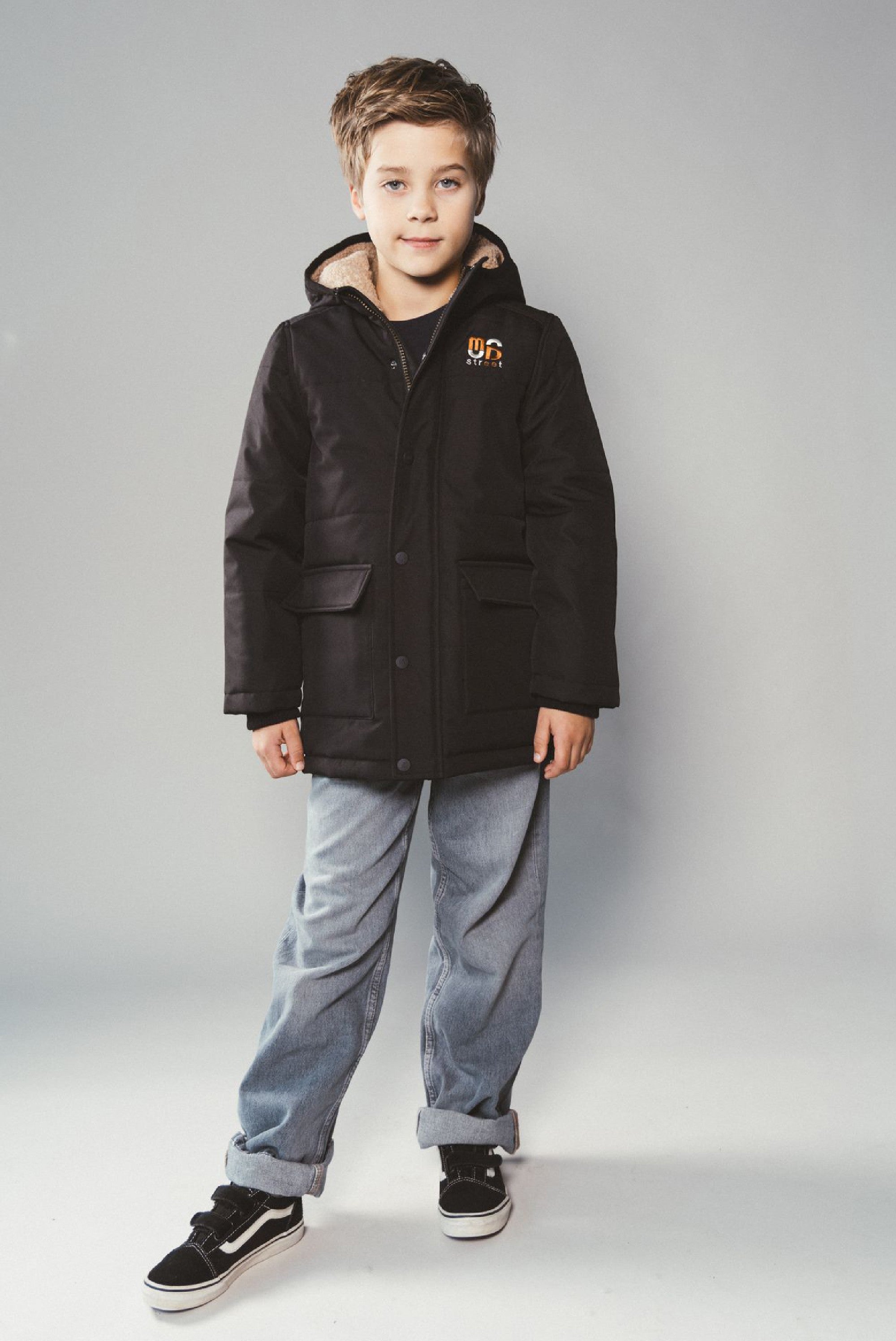 JASPER gewatteerde parka - Black