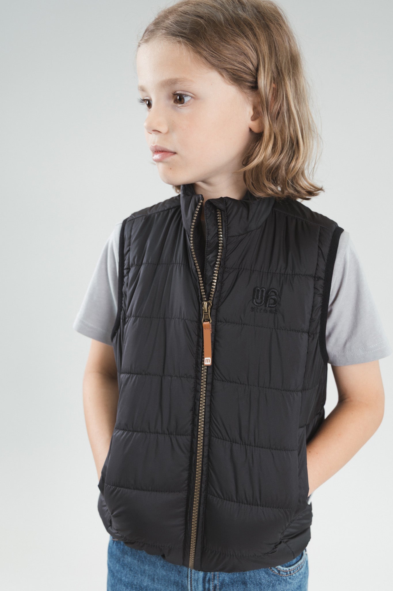JO licht gewatteerde bodywarmer Zwart
