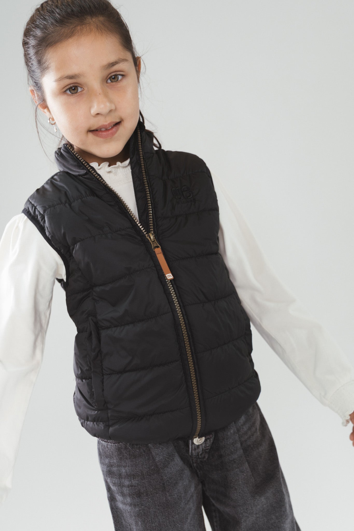 JO licht gewatteerde bodywarmer Zwart