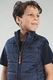 JO licht gewatteerde bodywarmer Blauw