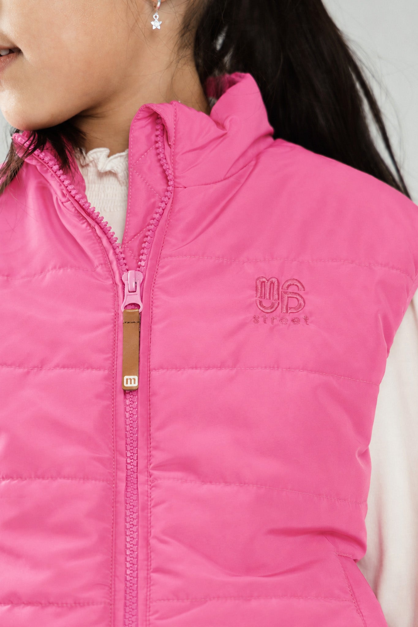 JO licht gewatteerde bodywarmer Roze