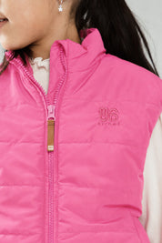 JO licht gewatteerde bodywarmer Roze