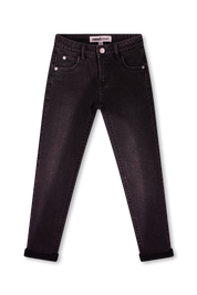 Denim skinny broek zwart