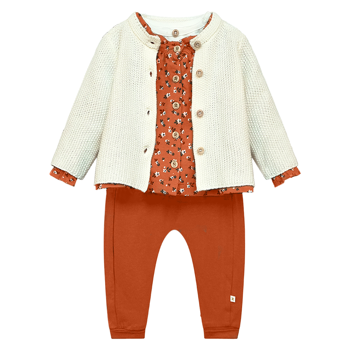 GEORGIE baby cardigan white